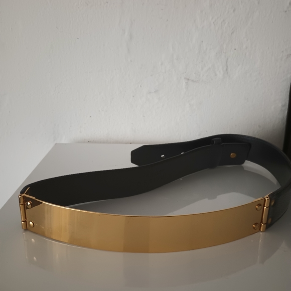 Reiss black  Leather Belt. - Picture 5 of 12